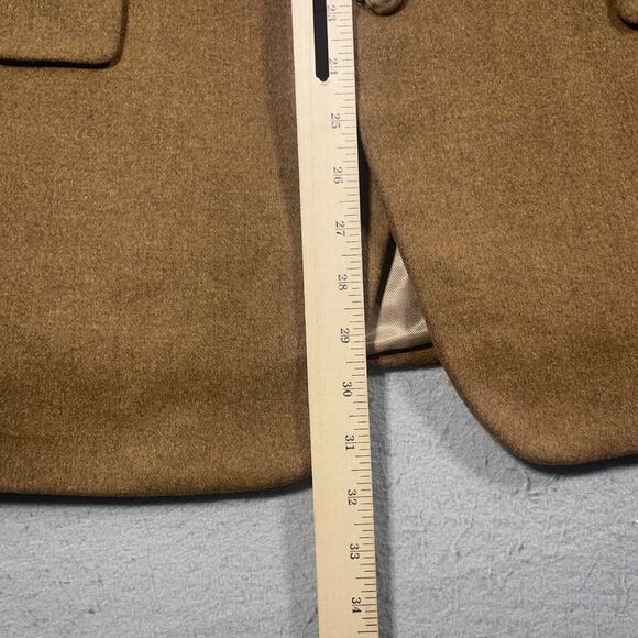 Andrew Fezza Blazer Men 44 S Wool Silk Cashmere Brown Sport Coat Classic Fit - Picture 5 of 11